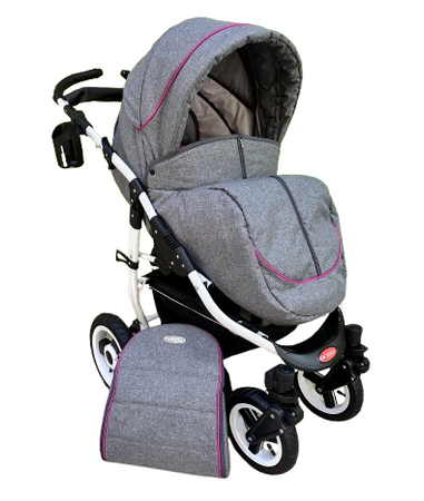 Wózek spacerowy ADBOR VERO DWUKIERUNKOWY !!!NOWOŚĆ!!! + Plecak (przewijak) + Pokrowiec + Uchwyt na butelkę (kolor: VE-03)