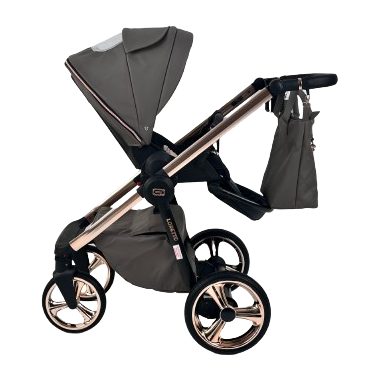 Wózek dziecięcy ADBOR LORETTO LUX STARS 3w1 + Torba + Pokrowiec + Moskitiera + Fotelik CAPRI (kolor: 22 - GONDOLA LUSTRZANA MIEDŹ)