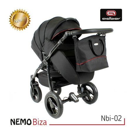 Wózek dziecięcy ADBOR NEMO 3w1 + Torba + Pokrowiec + Moskitiera + Fotelik Samochodowy (kolor: ST-21)