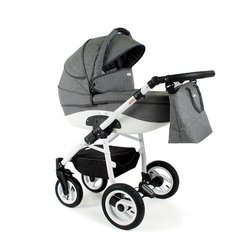 Wózek dziecięcy ADBOR NEMO 3w1 + Torba + Pokrowiec + Moskitiera + Fotelik Samochodowy (kolor: Lena-53)