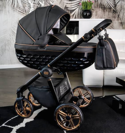 Wózek dziecięcy ADBOR OXV-3D 3w1 + Torba + Pokrowiec + Moskitiera + Uchwyt na butelkę + Fotelik Samochodowy (kolor: OXV-3D-01)