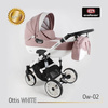 Wózek dziecięcy ADBOR OTTIS WHITE 3w1 + Torba + Pokrowiec + Moskitiera + Uchwyt na butelkę + Fotelik Samochodowy (kolor: Ow-02)