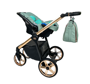 Wózek dziecięcy ADBOR OXV 3D PREMIUM 3w1 + Torba + Pokrowiec + Moskitiera + Fotelik CAPRI (kolor: ECO-03)