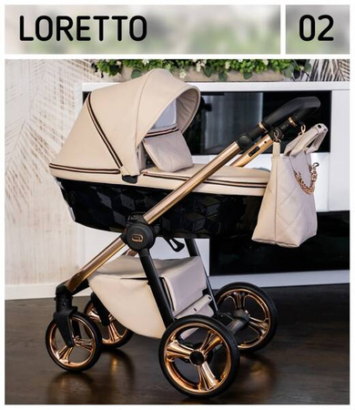 Wózek dziecięcy ADBOR OXV-3D 3w1 + Torba + Pokrowiec + Moskitiera + Uchwyt na butelkę + Fotelik Samochodowy (kolor: OXV-3D-01)