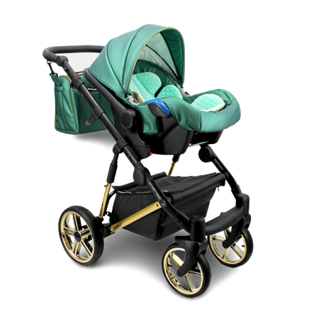 Wózek dziecięcy ADBOR OXV-3D 3w1 + Torba + Pokrowiec + Moskitiera + Uchwyt na butelkę + Fotelik CAPRI (kolor: OXV-3D-08)