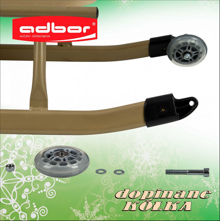 ADBOR PICCOLINO POPYCHACZ PROWADNIK SANEK REGULOWANY kolor: SREBRNY