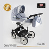 Wózek dziecięcy ADBOR OTTIS WHITE 3w1 + Torba + Pokrowiec + Moskitiera + Uchwyt na butelkę + Fotelik Samochodowy (kolor: Ow-06)