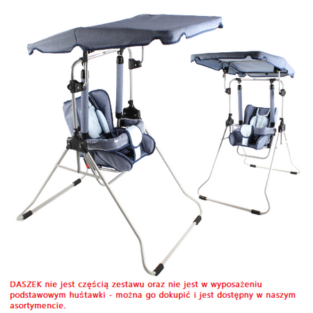 Huśtawka Stojąca Ogrodowa Domowa Solidna ADBOR N1 3W1 LEŻACZEK kolor N-02 + GRATIS ZABAWKA