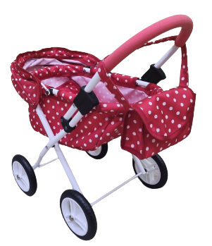 Wózek lalkowy ADBOR LILY Stelaż Classic + Torebka + Koszyk (kolor: Lc-09)