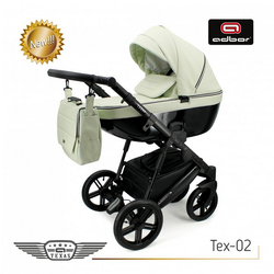 Wózek dziecięcy ADBOR TEXAS 3w1 + Torba + Pokrowiec + Moskitiera + Uchwyt na butelkę + Fotelik Samochodowy kolor: Tex-02