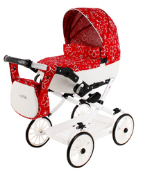 Wózek dla Lalek Składany Głęboki Adbor Viki Gondola + Torba + Koszyk (kolor: Vi-03)