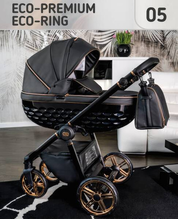 Wózek dziecięcy ADBOR OXV 3D PREMIUM 2w1 + Torba + Pokrowiec + Moskitiera (kolor: ECO-05)