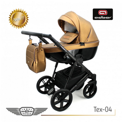 Wózek dziecięcy ADBOR TEXAS 2w1 + Torba + Pokrowiec + Moskitiera + Uchwyt na butelkę (kolor: Tex-04)