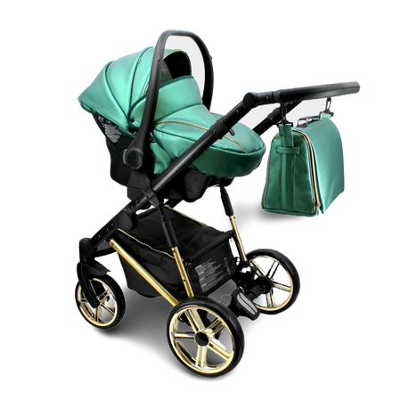 Wózek dziecięcy ADBOR OXV-3D 3w1 + Torba + Pokrowiec + Moskitiera + Uchwyt na butelkę + Fotelik CAPRI (kolor: OXV-3D-03)