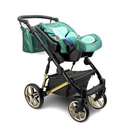 Wózek dziecięcy ADBOR OXV-3D 3w1 + Torba + Pokrowiec + Moskitiera + Uchwyt na butelkę + Fotelik CAPRI (kolor: OXV-3D-04)