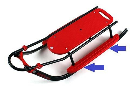 Podnóżki - zestaw 2 szt. do Sanek Adbor Piccolino i Lumo kolor: Czerwony