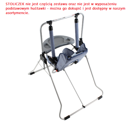 Huśtawka Stojąca Ogrodowa Domowa Solidna ADBOR N1 3W1 LEŻACZEK kolor N-07 + GRATIS ZABAWKA