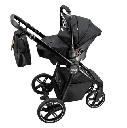 Wózek dziecięcy ADBOR FIORRO 3w1 + Torba + Pokrowiec + Moskitiera + Fotelik CAPRI (kolor: F6)