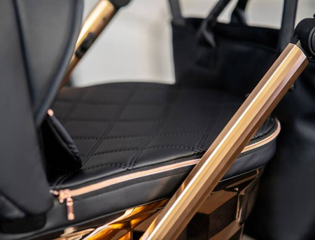 Wózek dziecięcy ADBOR LORETTO LUX STARS 2w1 + Torba + Pokrowiec + Moskitiera (kolor: 05 - GONDOLA LUSTRZANA MIEDŹ)