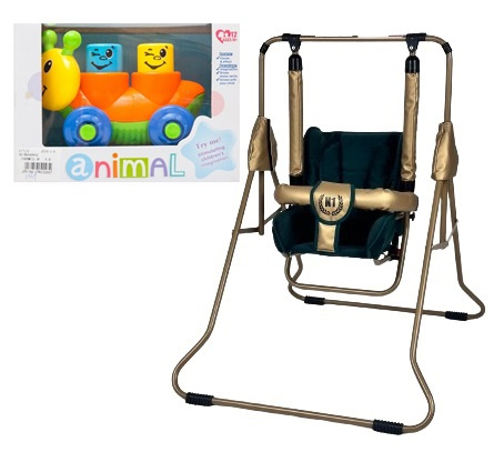 Huśtawka Stojąca ADBOR N1 GOLD kolor: NG14 + GRATIS ZABAWKA