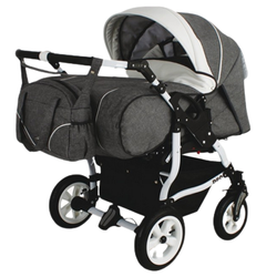 Wózek dziecięcy ADBOR OXV-3D 3w1 + Torba + Pokrowiec + Moskitiera + Uchwyt na butelkę + Fotelik Samochodowy (kolor: OXV-3D-01)