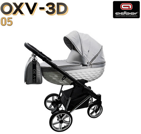 Wózek dziecięcy ADBOR OXV-3D 2w1 + Torba + Pokrowiec + Moskitiera + Uchwyt na butelkę (kolor: OXV-3D-05)