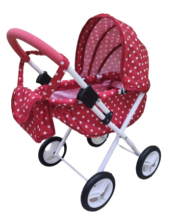 Wózek lalkowy ADBOR LILY Stelaż Classic + Torebka + Koszyk (kolor: Lc-09)