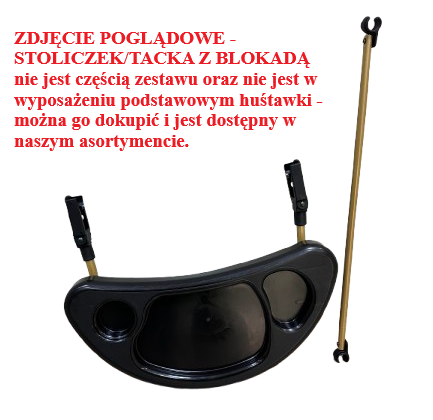 Huśtawka Stojąca Ogrodowa Domowa ADBOR N1 GOLD 3W1 LEŻACZEK kolor NG11