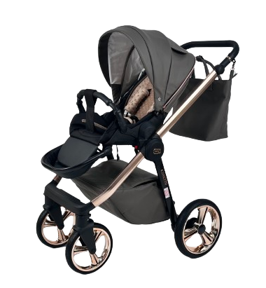 Wózek dziecięcy ADBOR OXV-3D 3w1 + Torba + Pokrowiec + Moskitiera + Uchwyt na butelkę + Fotelik Samochodowy (kolor: OXV-3D-01)