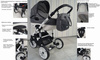 Wózek dziecięcy ADBOR OTTIS WHITE 2w1 + Torba + Pokrowiec + Moskitiera + Uchwyt na butelkę (kolor: Ow-02)
