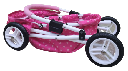 Wózek dla Lalek ADBOR MIKI Lalkowy Stelaż Classic + Torebka (kolor: Mi-01)