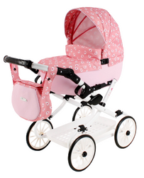 Wózek dla Lalek Składany Głęboki Adbor Viki Gondola + Torba + Koszyk (kolor: Vi-07)