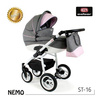 Wózek dziecięcy ADBOR NEMO 2w1 + Torba + Pokrowiec + Moskitiera (kolor: ST-16)