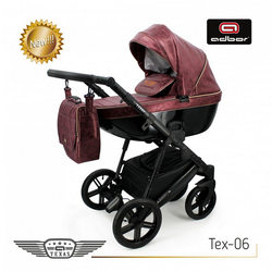 Wózek dziecięcy ADBOR TEXAS 2w1 + Torba + Pokrowiec + Moskitiera + Uchwyt na butelkę (kolor: Tex-06)