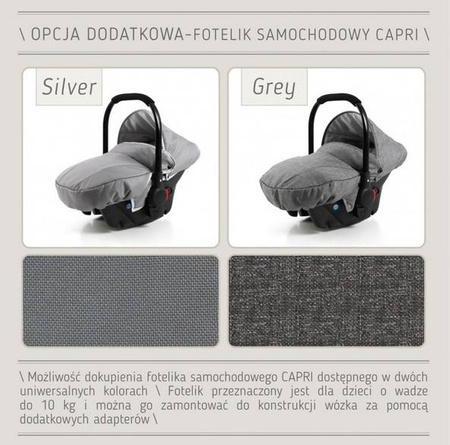 Wózek dziecięcy ZIPP 2w1 + Torba + Pokrowiec + Moskitiera (kolor:Z-32)