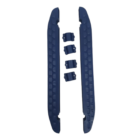 Sanki Polskie metalowe Adbor Piccolino + Gratis Latarka - sanki z oparciem, pasami, podnóżkami, materacykiem i popychaczem kolor: Srebrne