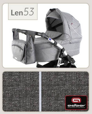 Wózek dziecięcy ZIPP 2w1 + Torba + Pokrowiec + Moskitiera (kolor:Len53)