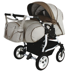 Wózek dziecięcy ADBOR OXV-3D 3w1 + Torba + Pokrowiec + Moskitiera + Uchwyt na butelkę + Fotelik Samochodowy (kolor: OXV-3D-01)