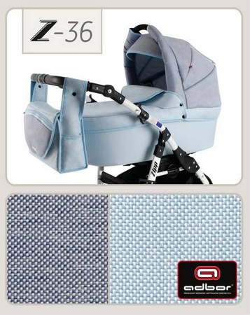 Wózek dziecięcy ZIPP 2w1 + Torba + Pokrowiec + Moskitiera (kolor:Z-36)