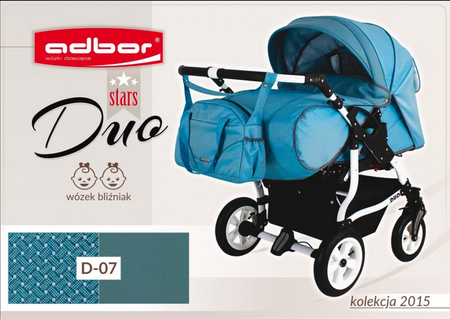 Wózek dziecięcy ADBOR OXV-3D 3w1 + Torba + Pokrowiec + Moskitiera + Uchwyt na butelkę + Fotelik Samochodowy (kolor: OXV-3D-01)