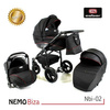 Wózek dziecięcy ADBOR NEMO 3w1 + Torba + Pokrowiec + Moskitiera + Fotelik Samochodowy (kolor: ST-19)