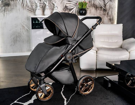 Wózek dziecięcy ADBOR OXV 3D RING 3w1 + Torba + Pokrowiec + Moskitiera + Fotelik CAPRI (kolor: ECO-05)