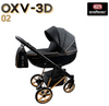 Wózek dziecięcy ADBOR OXV-3D 2w1 + Torba + Pokrowiec + Moskitiera + Uchwyt na butelkę (kolor: OXV-3D-02)