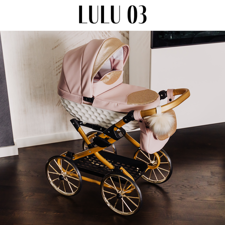 Wózek lalkowy ADBOR LILY Stelaż SPORT + Torebka + Koszyk (kolor: Ls-12)