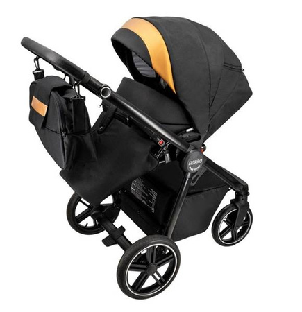 Wózek dziecięcy ADBOR FIORRO 3w1 + Torba + Pokrowiec + Moskitiera + Fotelik CAPRI (kolor: F5)