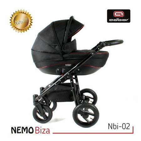 Wózek dziecięcy ADBOR NEMO 3w1 + Torba + Pokrowiec + Moskitiera + Fotelik Samochodowy (kolor: ST-16)