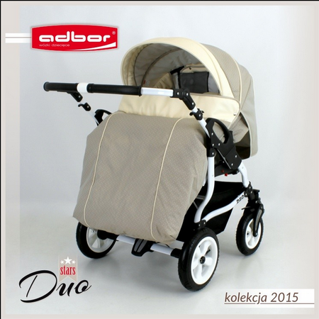 Wózek dziecięcy ADBOR OXV-3D 3w1 + Torba + Pokrowiec + Moskitiera + Uchwyt na butelkę + Fotelik Samochodowy (kolor: OXV-3D-01)