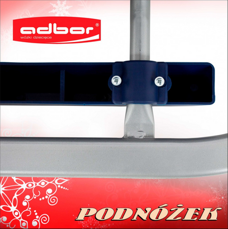 ADBOR PICCOLINO POPYCHACZ PROWADNIK SANEK REGULOWANY kolor: SREBRNY