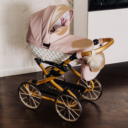 Wózek lalkowy ADBOR LILY Stelaż SPORT + Torebka + Koszyk (kolor: Ls-12)