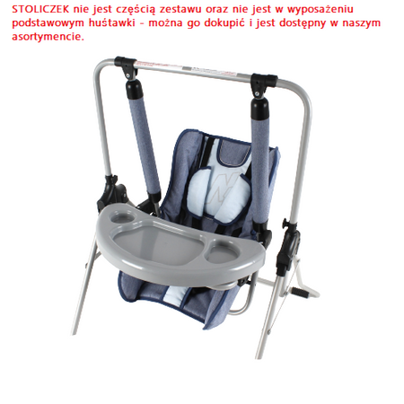 Huśtawka Stojąca Ogrodowa Domowa Solidna ADBOR N1 3W1 LEŻACZEK kolor N-06 + GRATIS ZABAWKA